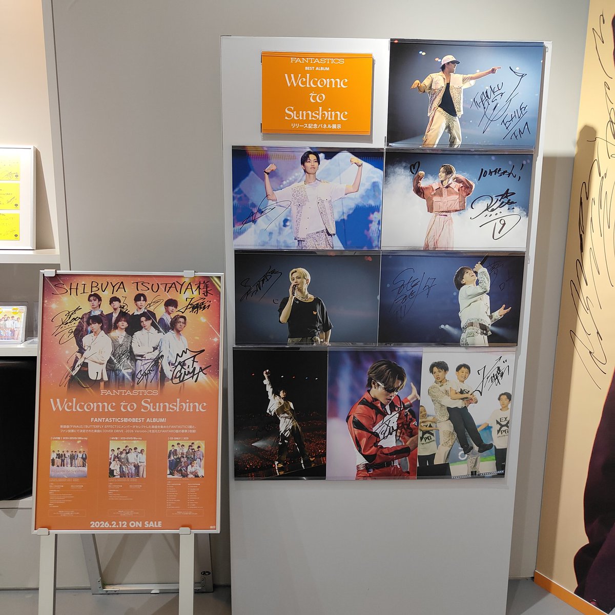 FANTASTICS from EXILE TRIBE シブツタ 巨大ポスター サイン初めてお