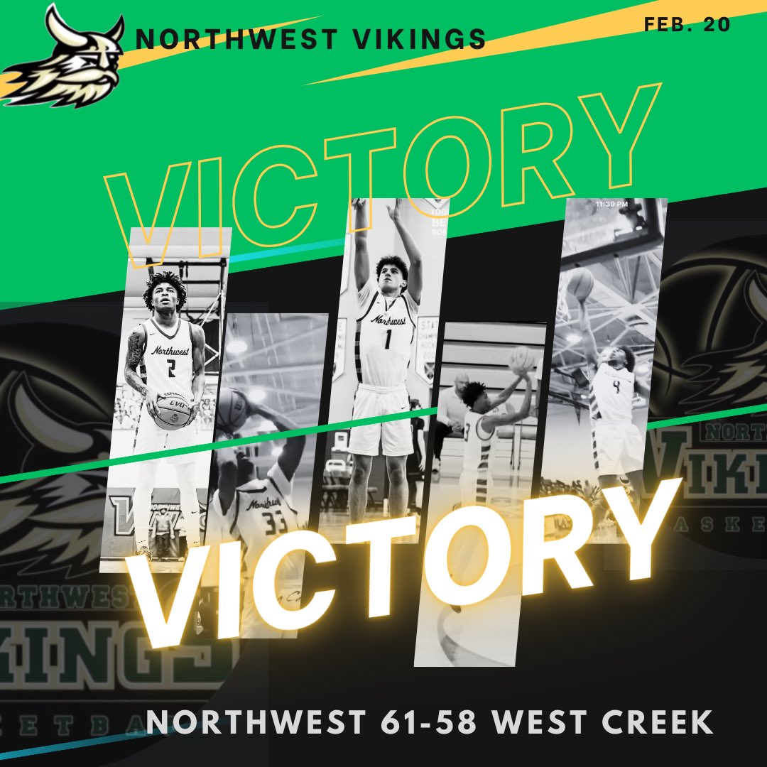 coachja045's tweet photo. District Semifinals between Northwest &amp; West Creek was an instant classic, going into double overtime and ending with a clutch buzzer-beating three from Wolski to seal the win.

@ayyquez2 – 27 PTS
@tobiasantiago1 – 15 PTS
@Peterson – 11 PTS
Clayton – 6 PTS
Wolski – 3 PTS* https://t.co/NjGS4groQy