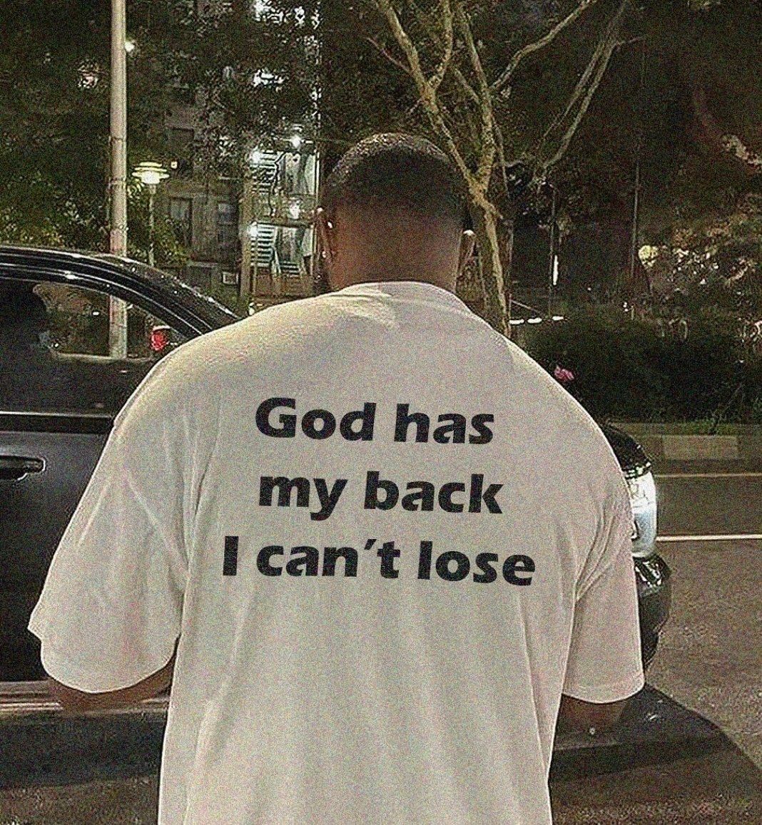 I must win. God is with me.