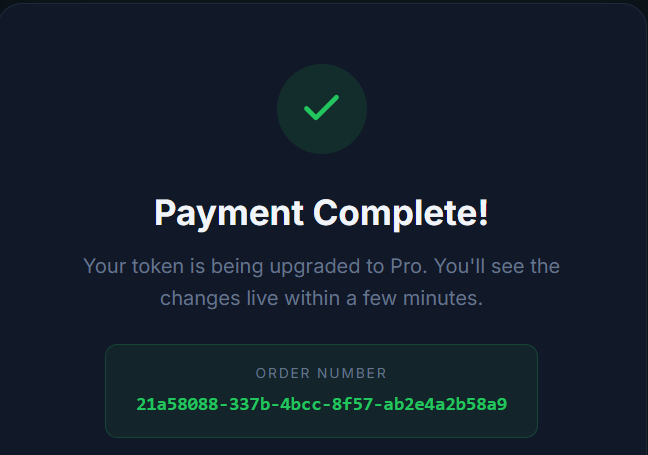 sol2_02's tweet photo. Token update submitted to @whalewatchalert 

Order # 21a58088-337b-4bcc-8f57-ab2e4a2b58a9 https://t.co/tava5hHpoO