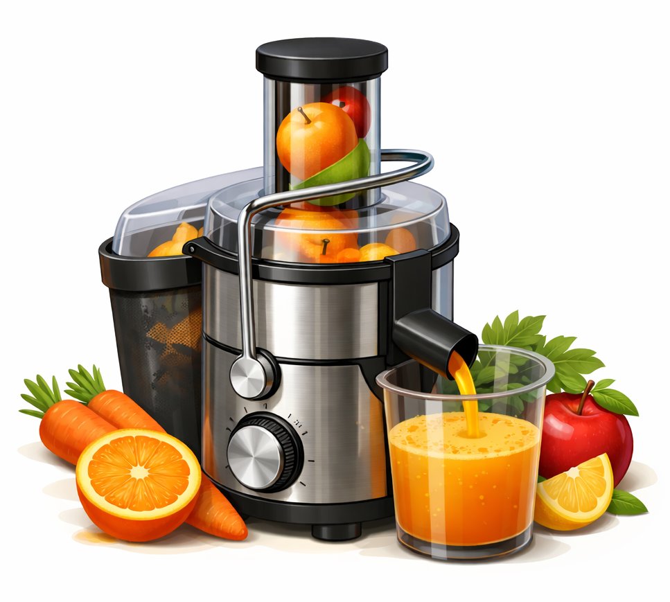 家電から連想して動詞を覚える④

冬は日照時間も短く、気づかないうちにビタミン不足になりがちです。そんな季節に心強いのが、家庭でフレッシュジュースを作れるсоковыжима́лка「ジューサー」。この名詞からは、выжима́ть「搾りだす、搾る」という動詞が連想できます。