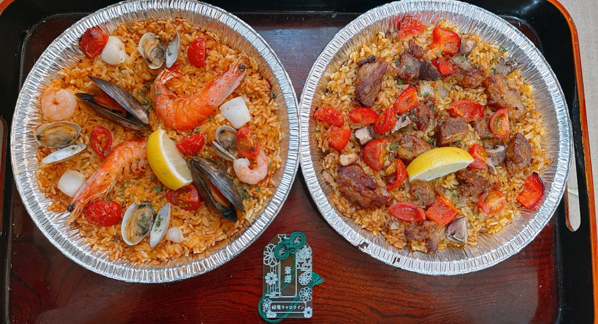 パエリアの口になったので食べるぞ！！ #ああすあ