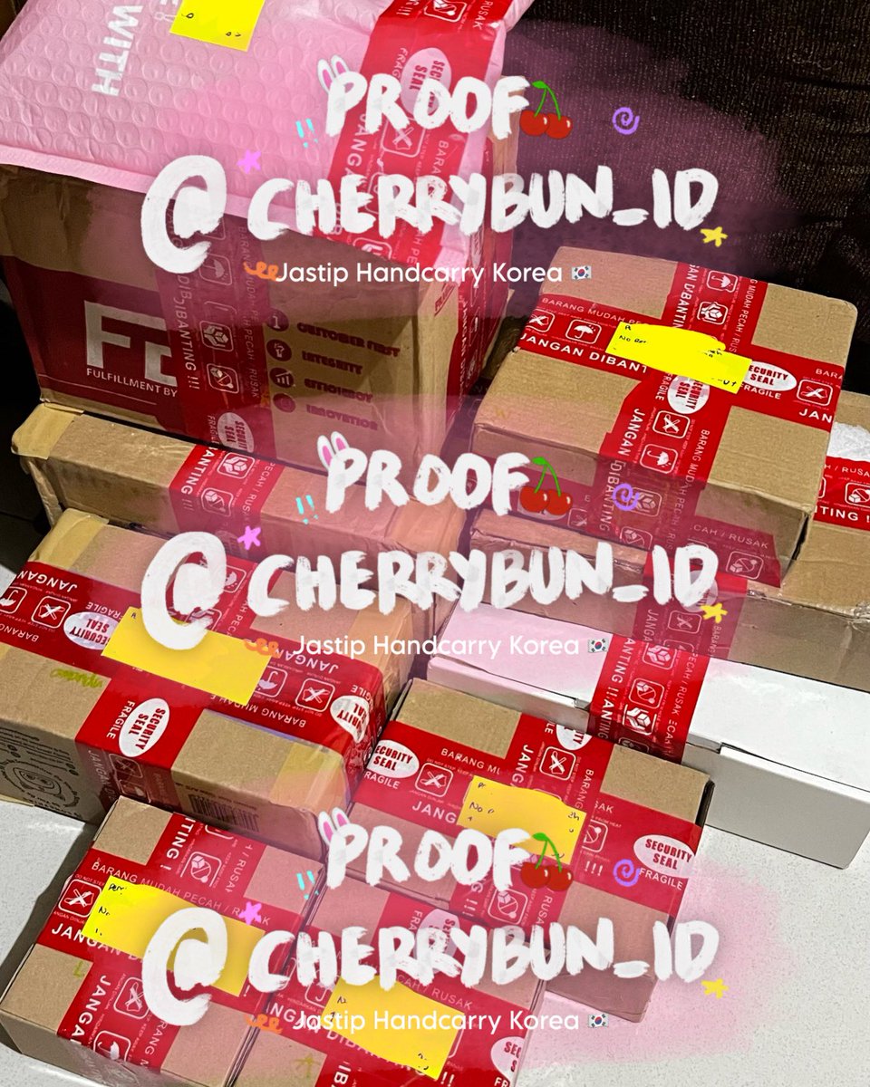 cherrybun_id's tweet photo. 6. (late post) Proof Shipping Jastip Handcarry / HC Korea, Januari 2026 🇰🇷 by @cherrybun_id 💖

1. Olive Young (rejuran, mediheal, dll)
2. Daiso (daily comma perfume, snack, skincare, doll)
3. Blue Elephant
4. Banila co
5. Slogan cheering kit CxM
6. Namane card CxM

#proofcherbun https://t.co/Q91kHHYD3z