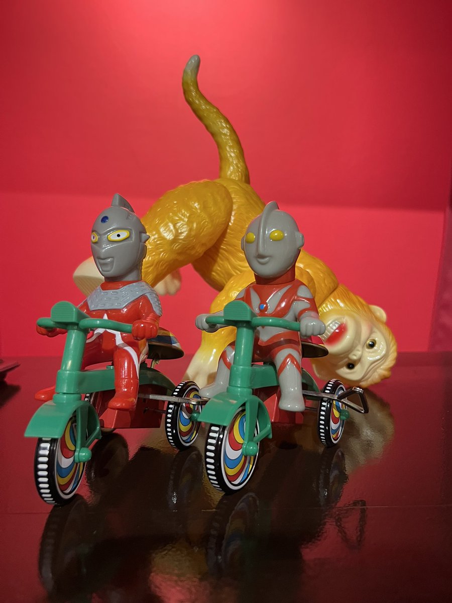 m1号三輪車シリーズとマルサン ゴロー🐵 #マルサン #m1号 #ソフビ