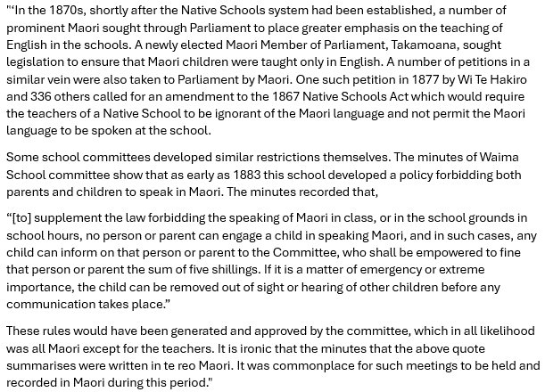 <a href="/DrewPavlou/">Drew Pavlou 🇦🇺🇺🇸🇺🇦🇹🇼</a> And she is lying too, just like most socialists.
It was Maori elders that demanded English was spoken in schools so their children had better opportunities.