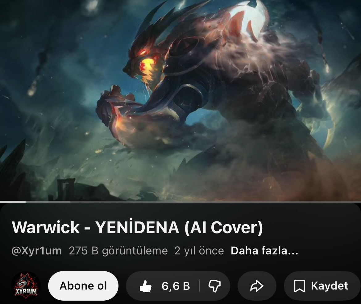 orumcekasd's tweet image. her maç şunu seslendirebilmek için warwick oynarız