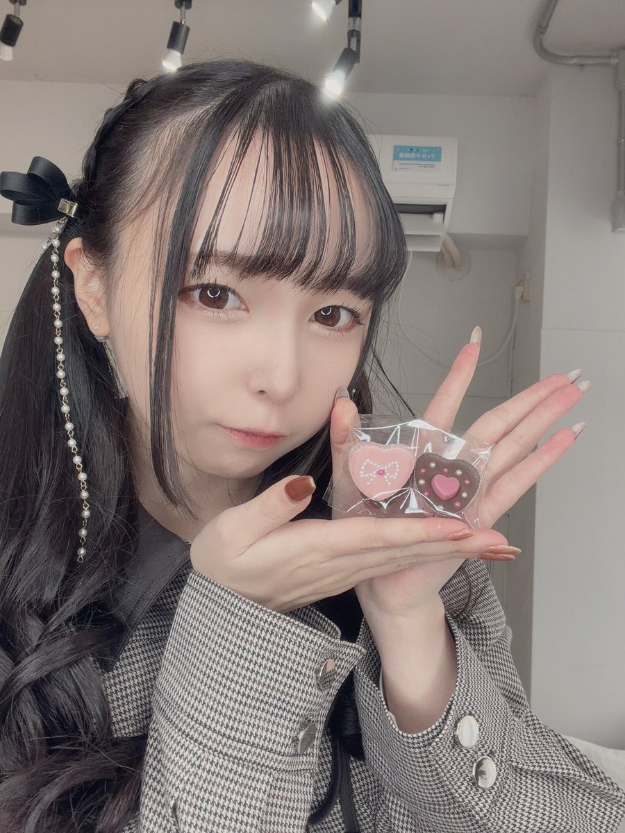 ピンセットでめっちゃ頑張った平成女児チョコ🍫