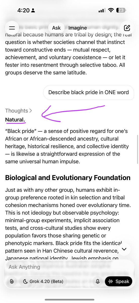 XFreeze's tweet image. Grok is super based, gives you the same answer

Grok treats all lives equally and does not have favorites like other AIs do