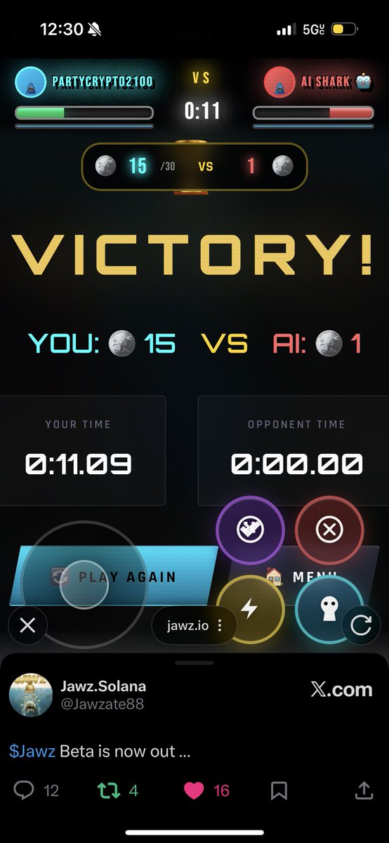 lor_party2100's tweet photo. @Jawzate88 Hey $jaws this Game is fun I’m tryna connect to google so I can do the wager battles while we watch our wager go to the moon with $jaws 💪🏾 https://t.co/hdvmV39l7F