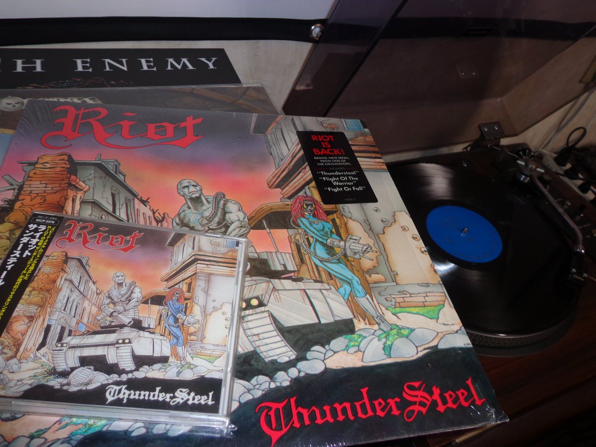 ライオットのTHUNDER STEEL 1988 スラッシュメタルがそろそろ表の流行