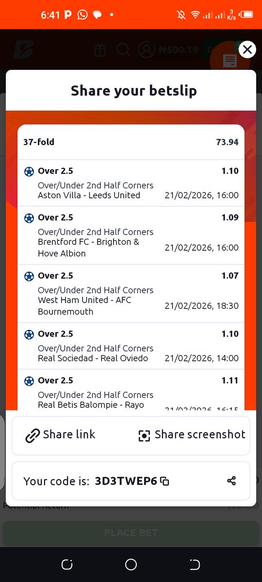 Make sure you play this game 

2nd Half Over 2.5 Conner 

Betano 

#RamadanDay4
Mirabel  Simi  Arteta  Arsenal 
Shank  Pawpaw  <a href="/Julius_Chinwe/">Chinwe Julius</a>