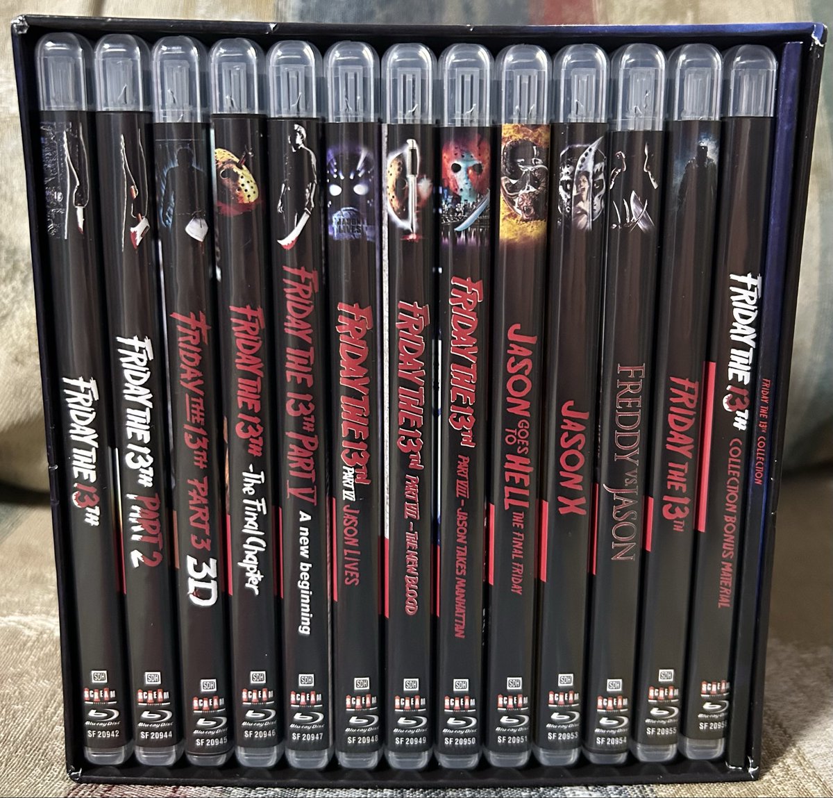 ZombiexSharks's tweet photo. Got The Friday the 13th Blu Ray collection today #FridayThe13th #bluray https://t.co/RKoMPB2OLe
