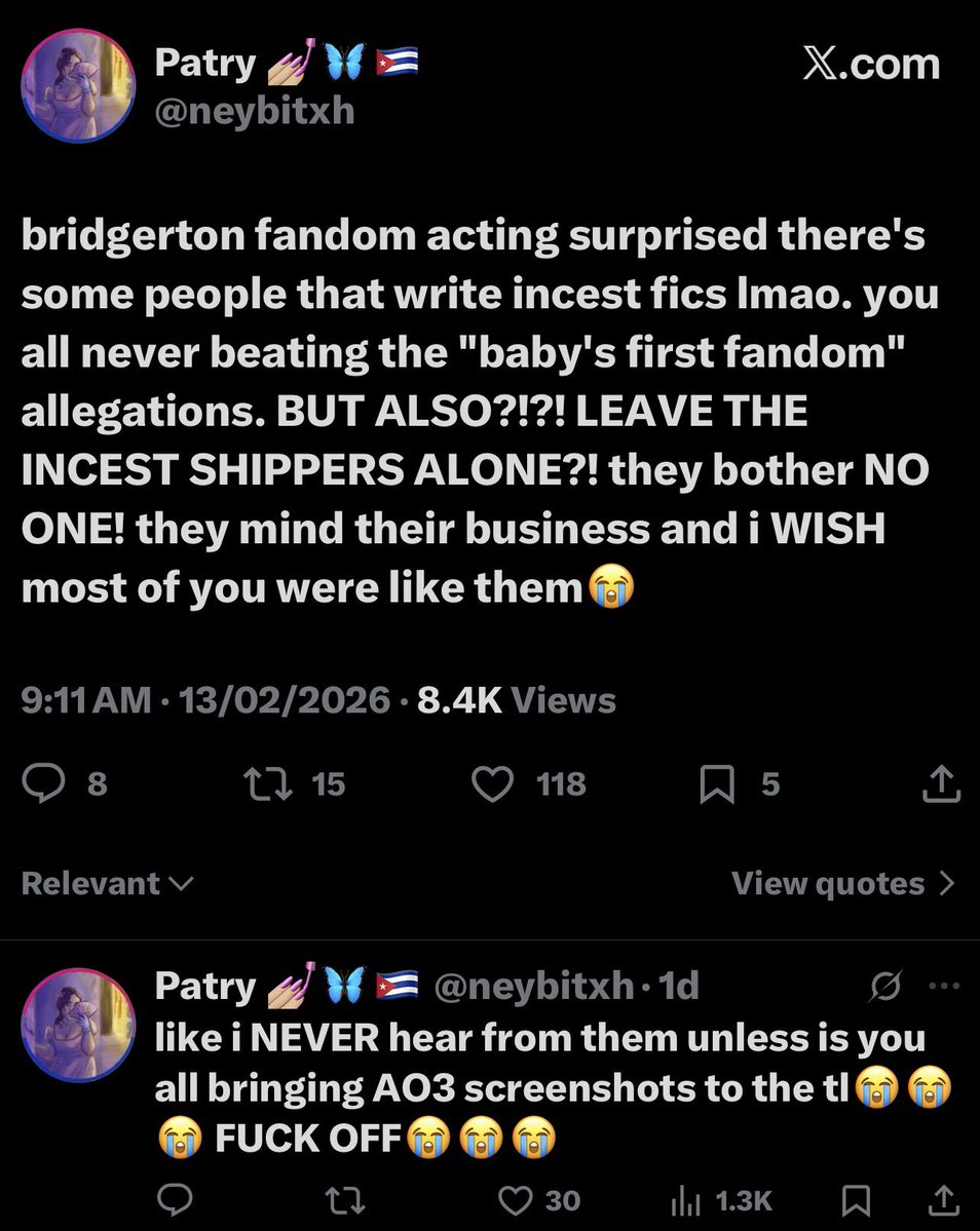 เกลียดเอเชียมาก ถึงขนาดสนับสนุนพวกชิปอินเซส ด้อมบริดเจอร์ตันมันเริสมากนะ มี Awareness ทุกอย่าง ยกเว้นกับคนเอเชีย