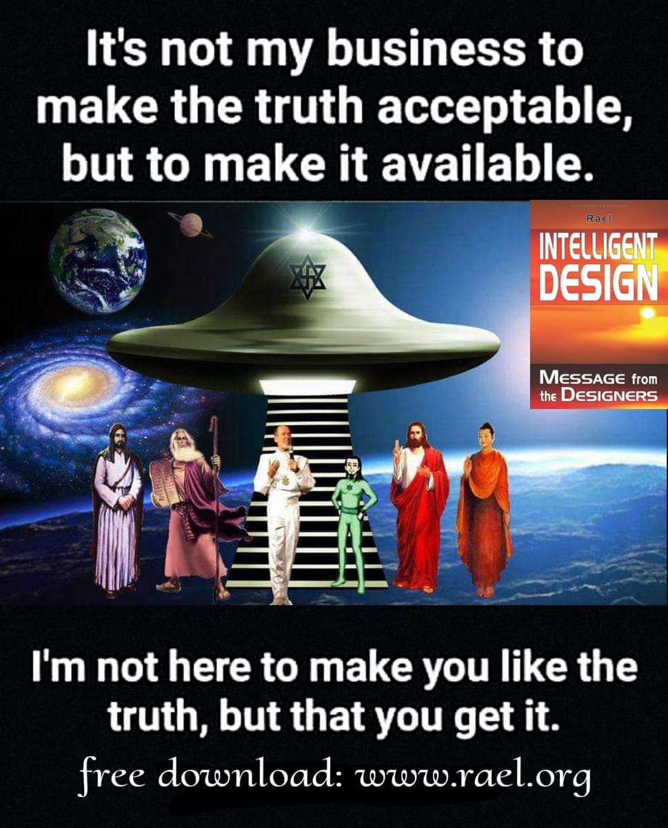 Evolution didn’t make you—you were engineered, with love. rael.org