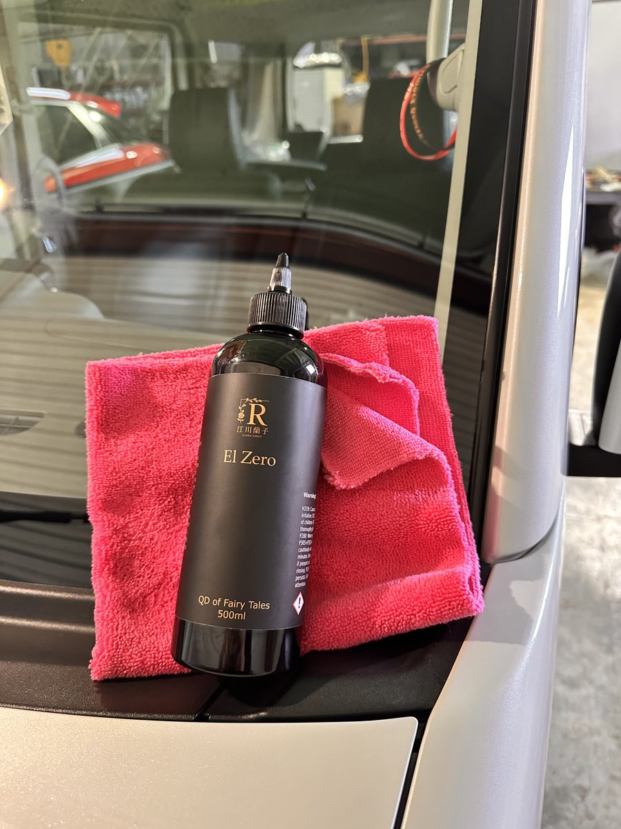 LUCENTしてからEL zero施工 ライト💡つけるとムラ見やすい👀 #ABSOLUTE