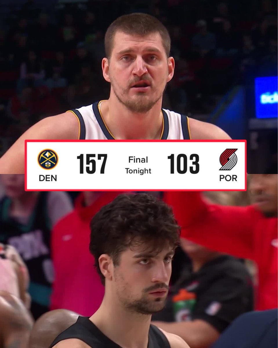 Nuggets beat the Blazers by 54 POINTS 🤯😳
Most road game points in FRANCHISE HISTORY for Denver 🔥