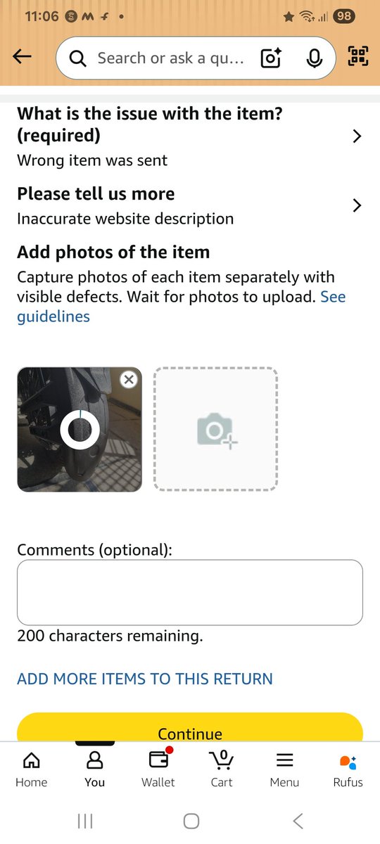 jayakarang's tweet photo. @amazonIN returns are not working
Image upload is not happening https://t.co/4y4OVUW5oY