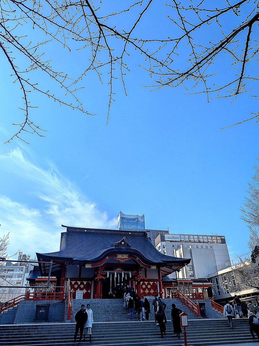 花園神社ですが珍しく参拝客が列をなしてますッピね🐤⛩️
酉の市以外は閑散とした印象だからね😀
#イマソラ
#ネトウヨ安寧