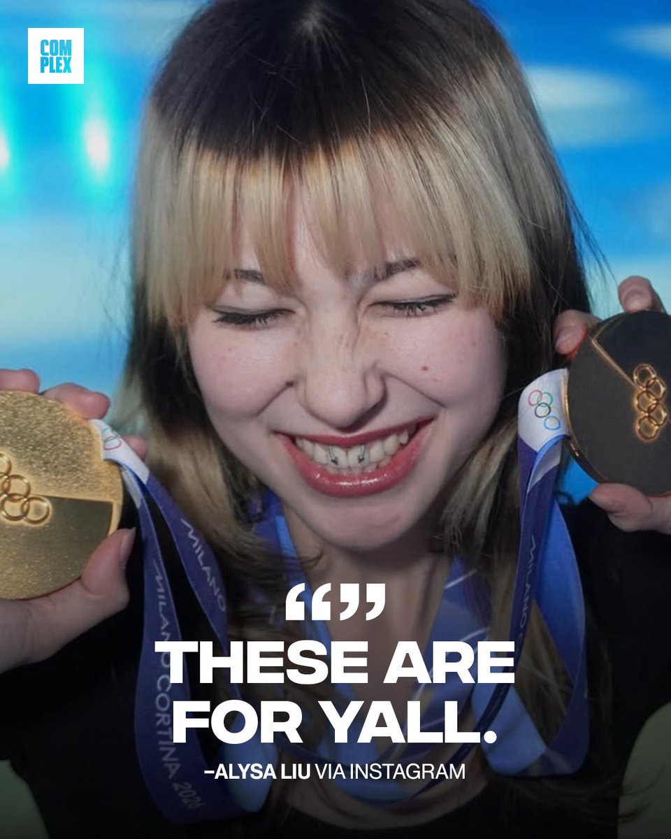 Complex's tweet photo. Alysa Liu the icon that  you are 👏 https://t.co/4bqvfn26cK