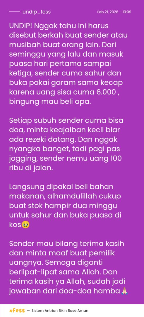 UNDIP MENFESS tweet media