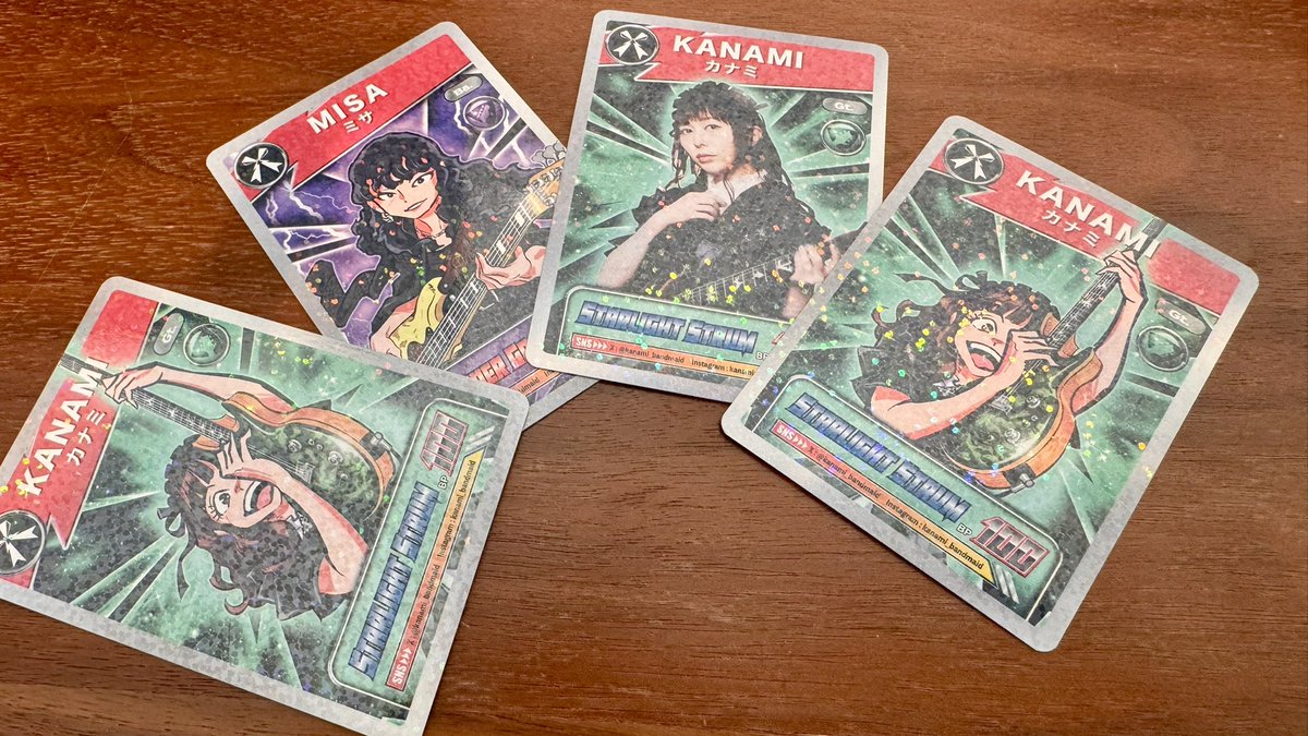 今回のバンメくじは トレーディングカード祭りでした😅 #bandmaid