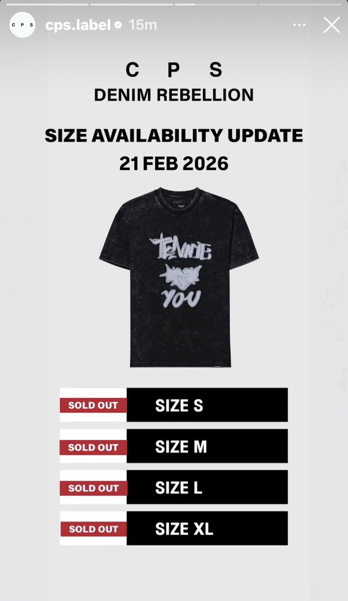 olalacool's tweet image. กี๊ดดด ปิดจ็อบนะฮะๆ ยืนยันตำแหน่งเจ้าพ่อ SOLD OUT! อีกครั้ง เสื้อเตนล์ #CPSxTEN ขายหมดทุกไซส์แล้ว ก่อนวันปิดพรีซะอีก แน่นอนจริงๆ 🔥🔥🔥