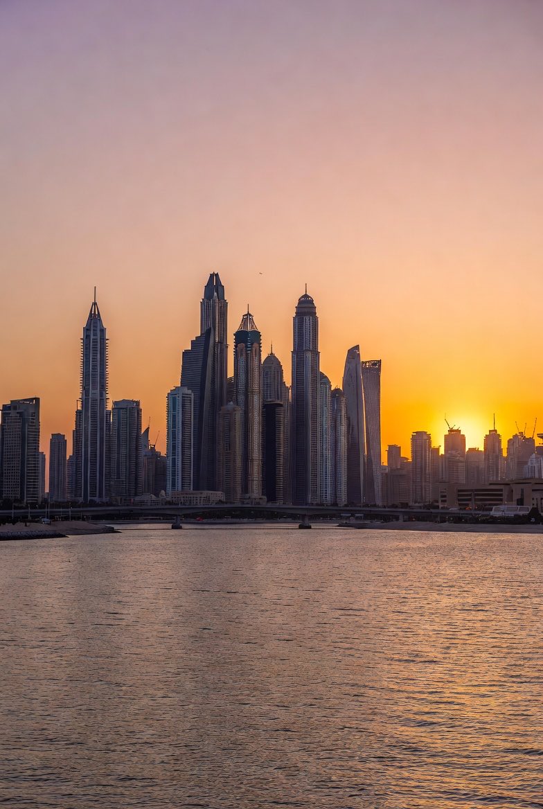 UnlockAML's tweet image. Sunset of #Dubai