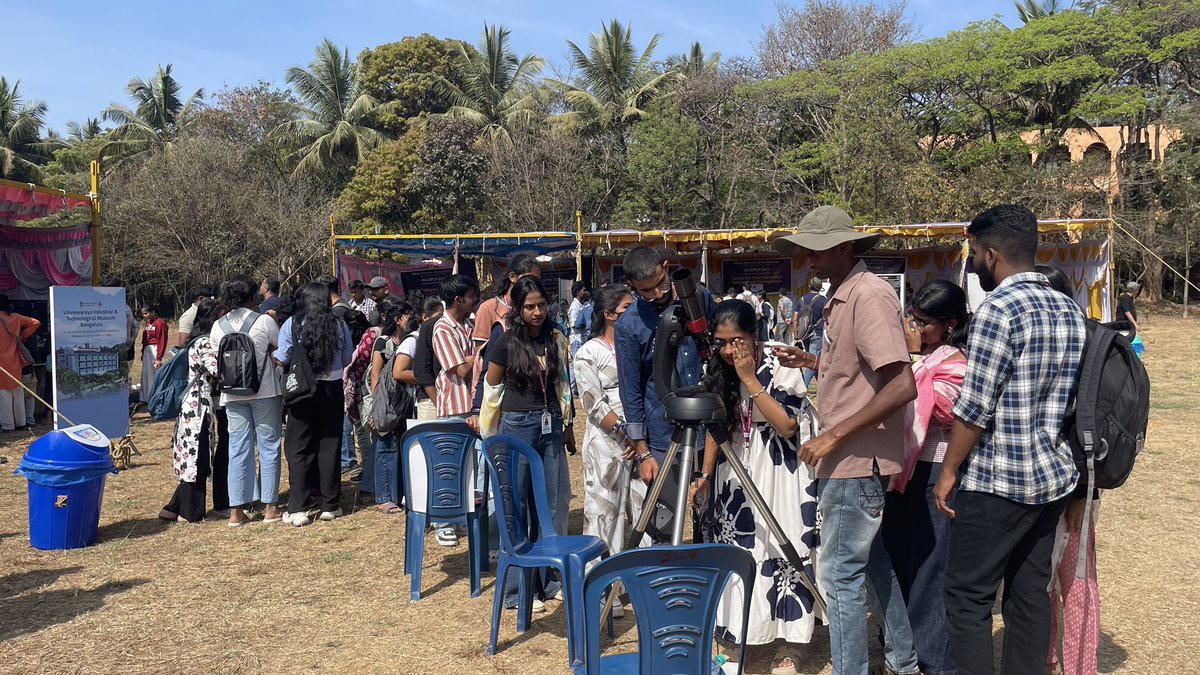 b_a_s's tweet photo. We now live at IIA @IIABengaluru @b_a_s open day to celebrate National Science Day 
Please come visit our stall to experience various activities, astrophotography, 3D viewing , sun through solar telescope and many more. https://t.co/1geTxkVfwS