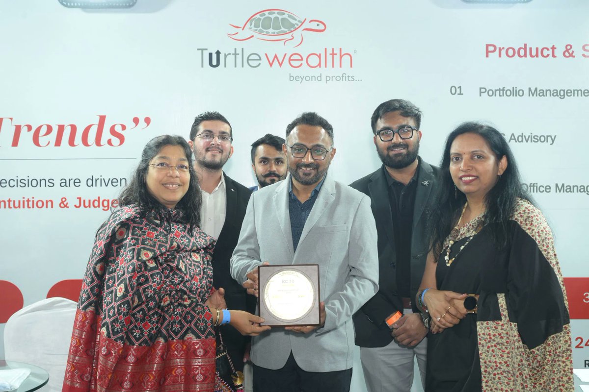 TurtleWealth's tweet photo. Proud to showcase Turtle Wealth PMS &amp; ExitMantra at Jainam IOC 7.0, helping investors navigate markets with clarity &amp; confidence.

Rohan Sir’s session on Investing in Mega Trends sparked powerful insights on long-term opportunities.

Kudos to Team Turtle for making it happen! https://t.co/VvD45F7Fk9