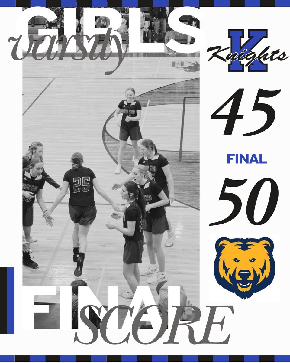 NStarKnights's tweet photo. The Lady Knights fought hard all game long but came up a little short, they will play Dodson tomorrow at 12:30 pm.

#GoKnights #mtscores https://t.co/ggI8A14DjN