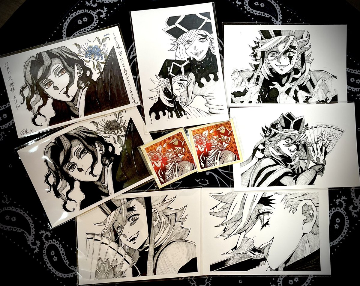 namaniku6415 大変美しいポストカードとステッカーを贈ってくださり