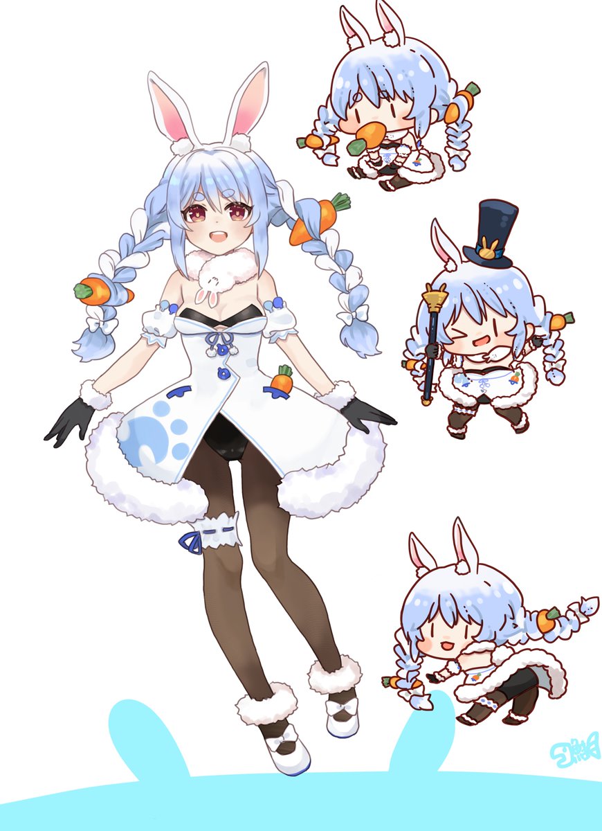 ぺこちゃん通常衣裳練習絵 #ぺこらーと