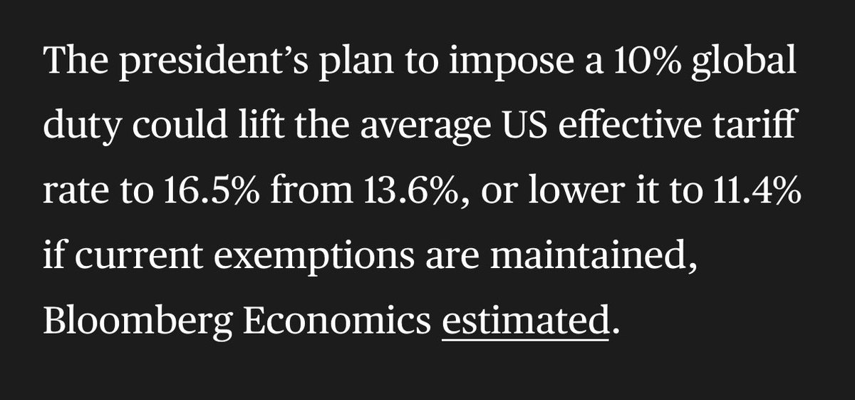 For now we at the lower end and over following years we will inch higher toward 13.6%. President Trump has 2.5yrs left in office