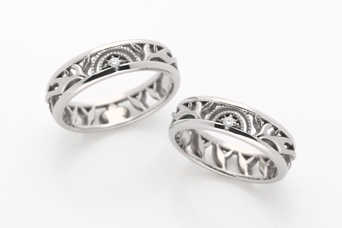 オンラインで結婚指輪をオーダーされたお客様・。* 「こちらのつたない