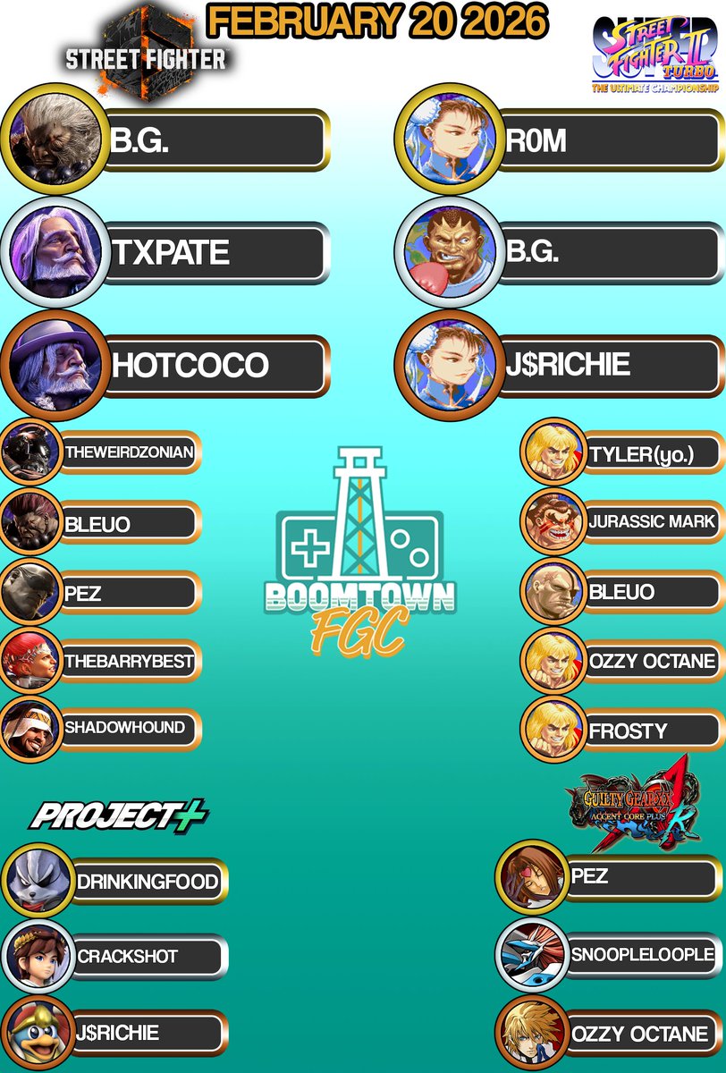 Boomtown FGC tweet media
