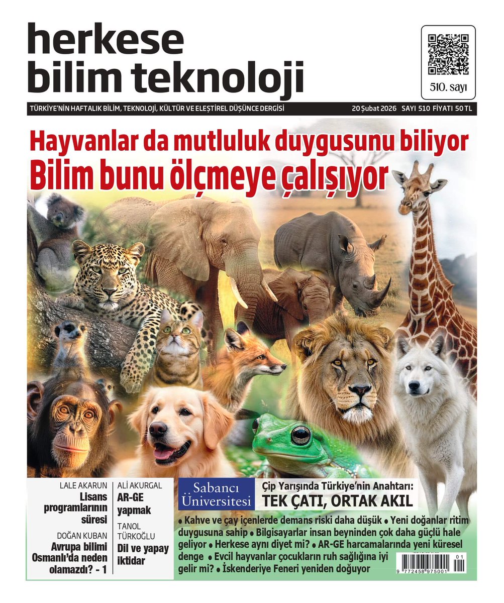 Hayvanlar yalnızca acı ve korku mu yaşar, yoksa mutlu da olabilir mi? Hayvanların mutluluğunu ölçme çabası, yalnızca hayvan bilincine değil, “iyi yaşam” kavramına dair insan merkezli kabullerimize de ayna tutuyor.

🤎 510. sayı çıktı!