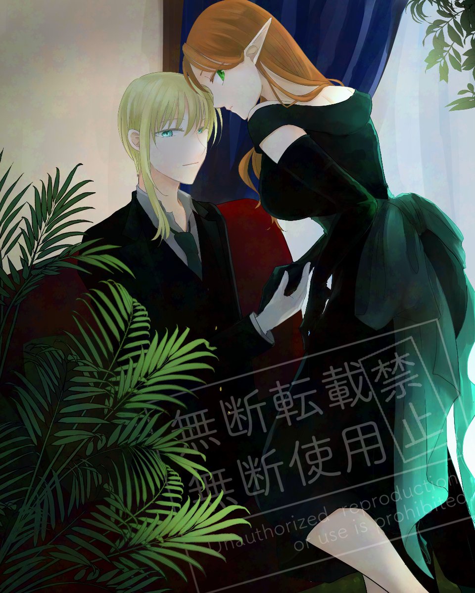 <a href="/PixivF_TL/">ピクファンTL</a> 年明けから描いてたお絵描きやっと終わった〜〜〜！アルテナさんにシックなドレス着てほしくてえ…