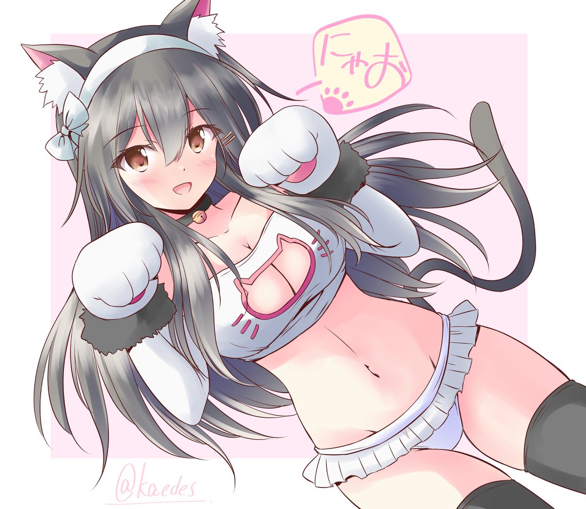 瑞鳳(艦これ) 「にゃんにゃんにゃん #猫の日」|静奈かえで@C101新刊委託中＆FANBOX始めました！のイラスト