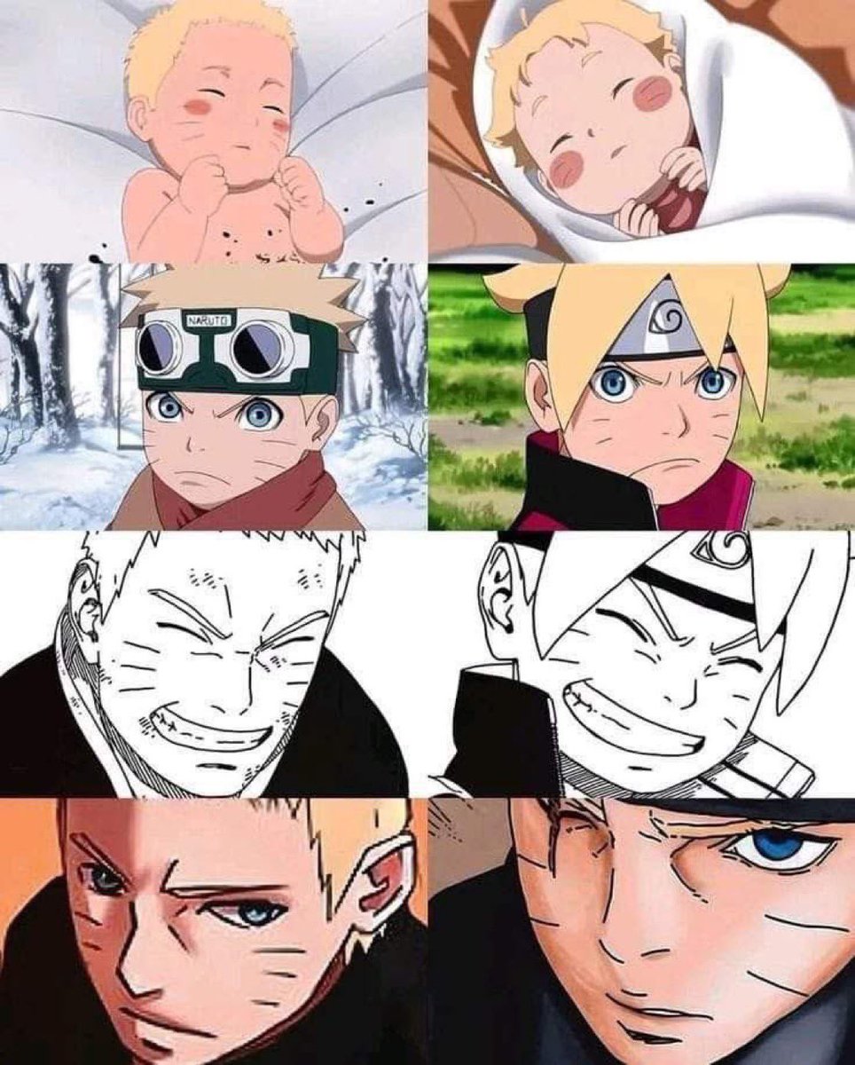 Like father, like son Naruto and Boruto two goats #BorutoTwoBlueVortex