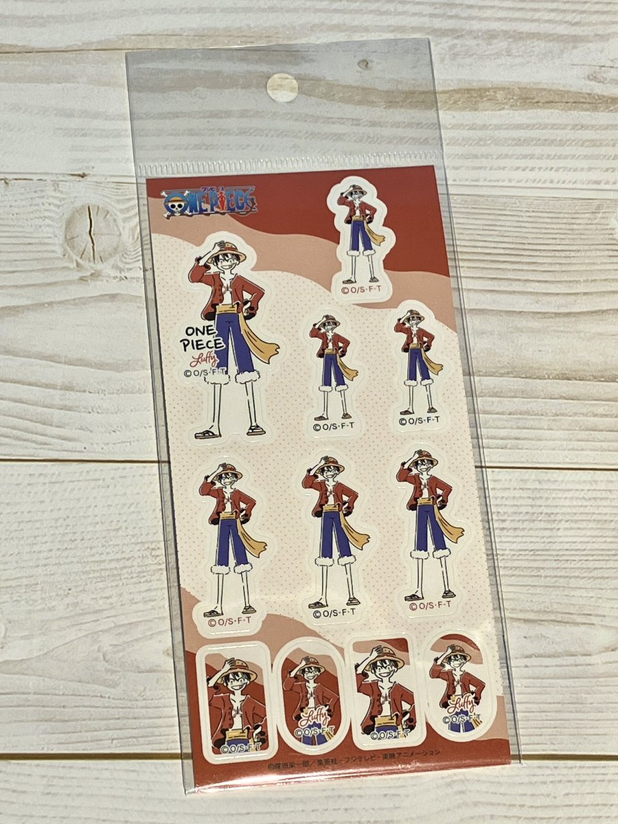 再入荷】 「ゆるスタ」ステッカー ルフィ 440円（税込） 好評発売中