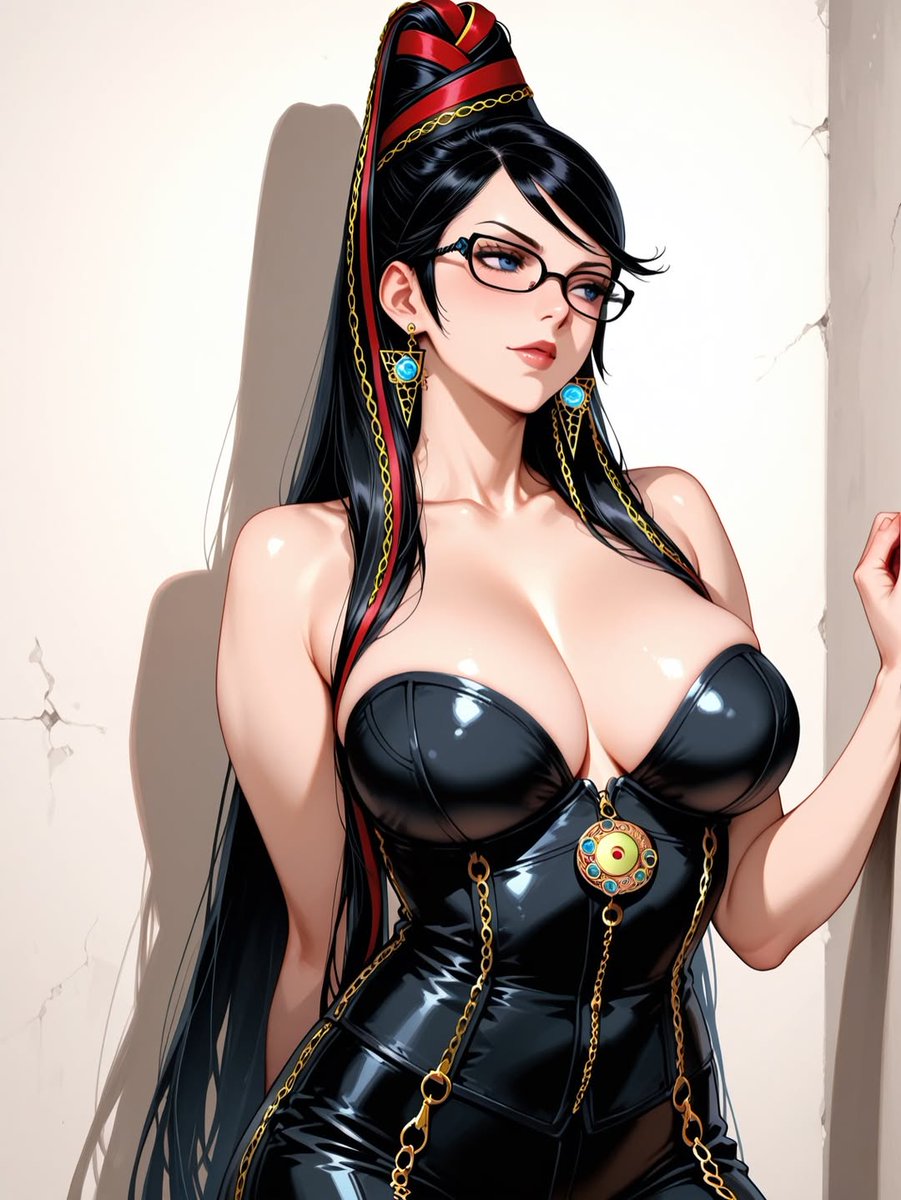 AnimeIconAI's tweet image. Bayonetta doesn’t enter a fight… she owns it. Every movement is calculated, every smirk is a warning, every bullet is delivered with style. #Bayonetta #フリーレン  #frieren #ガルパン #ガルパンらぶらぶ #animeai  #SFW #AIWaifu