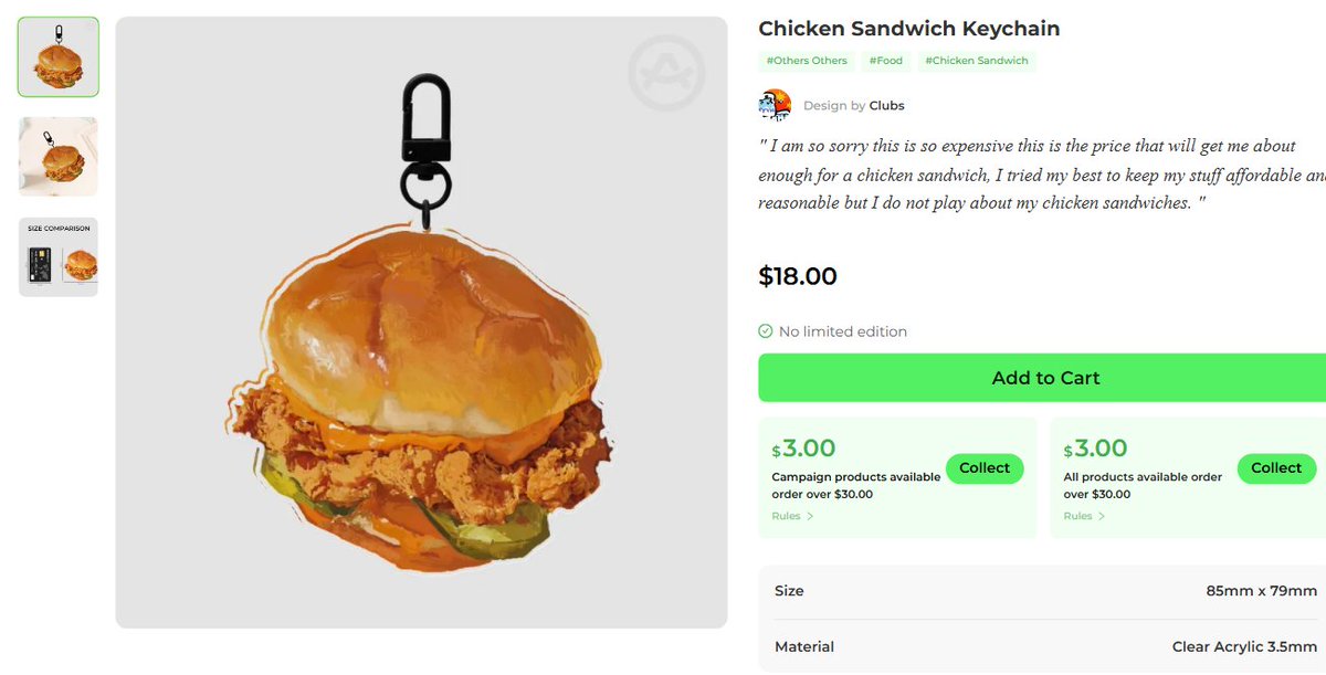 You can now buy me a sandwich and also get a keychain i literally dont even care anymore im apathetic