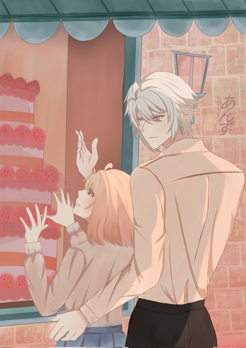 ㅤ
     when i said, 'i like sweet.' he bought me strawberry cheesecake that time in a fancy cakeshop. but he ate all the strawberries — since that, I always buy extra strawberries so he won't take mine again! what a good memory.         
  ㅤㅤ