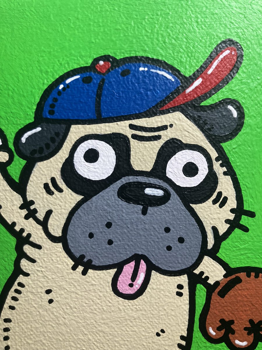 パグが野球した⚾️🐶 2月22日 井の頭公園アートマーケッツ 出展🐶 4月
