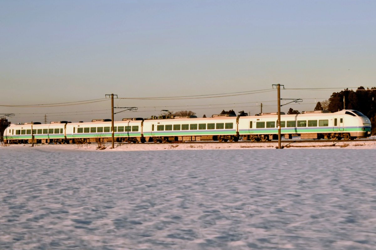 2026.02.21 特急しらゆき5号 ほくほく線沿線で行われている十日町雪