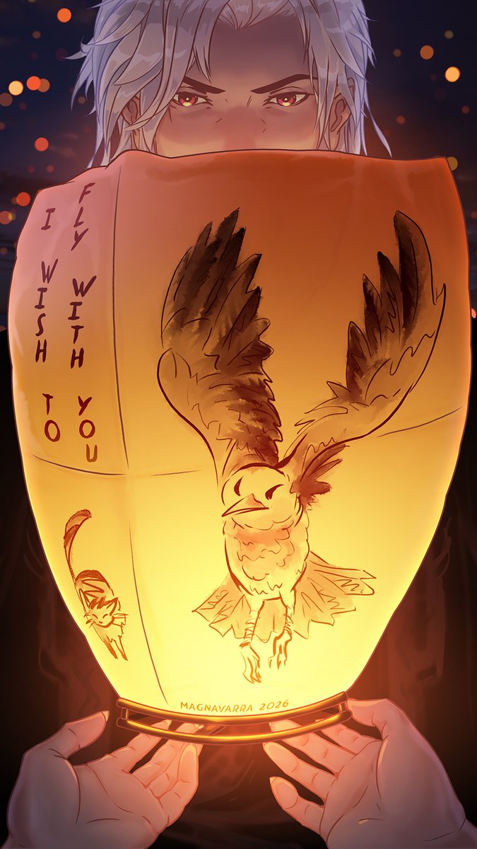 maraclea5's tweet photo. i Wanted to draw so many things, but that kitten lantern drawing was so cute that i decided to return the gesture with Mephie #LoveandDeepspace #LADSLingeringTenderness https://t.co/TwhjQNjg80