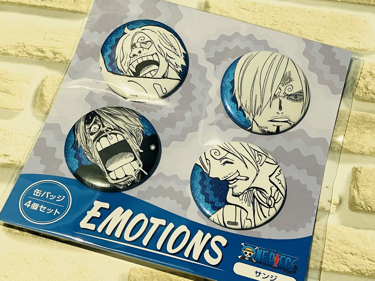 サンジ 輩缶バッジ 4個セット 再入荷】原画商品 缶バッジ4個セット EMOTIONS サンジ 2,640円(税込