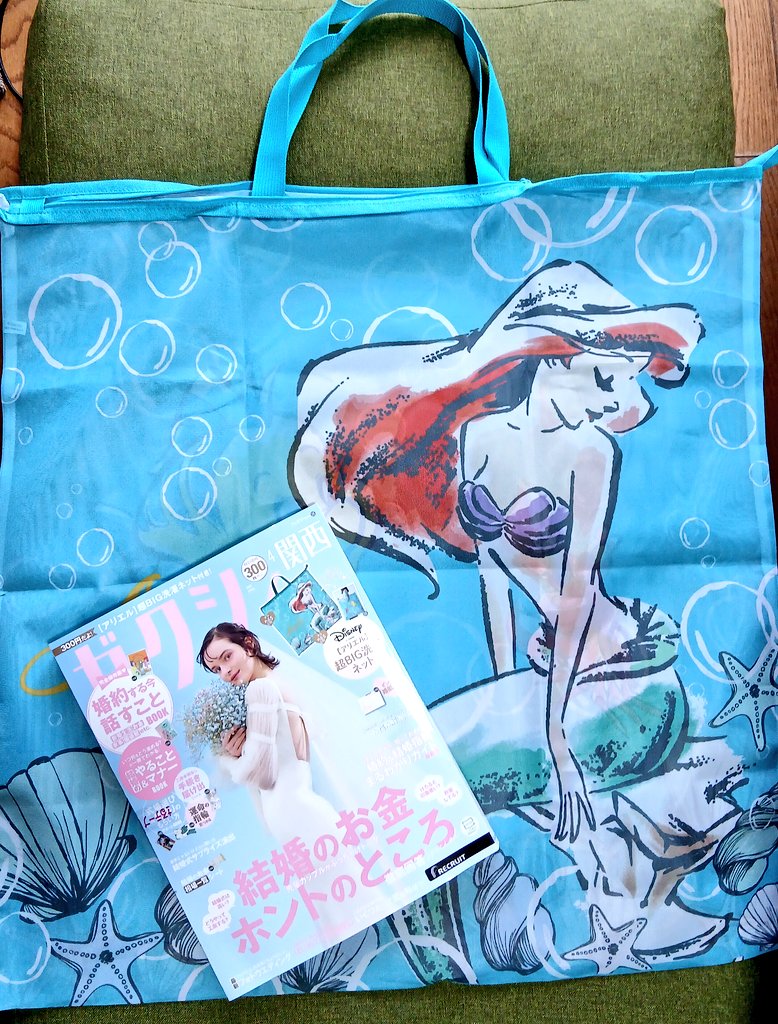 ゼクシィ4月号⛪ 付録はアリエルの超BIG洗濯ネット✨ これはデカイ🤣！