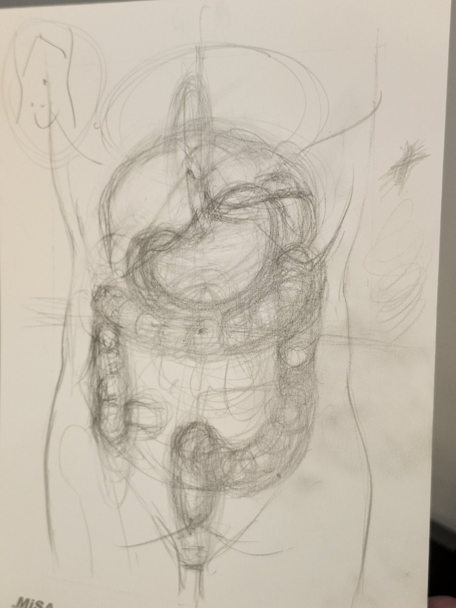 イメージをだんだん具現化していく、大ラフを作ります。

だんだん形になってきました。

ここで、何を伝えたいのかと手元のイラストとの整合性を図ります。

形にとらわれないことで、イメージに近い姿を作り上げる。

頭の中のイメージを形にするプロセスをイラストを描く課程で学んでいきます。