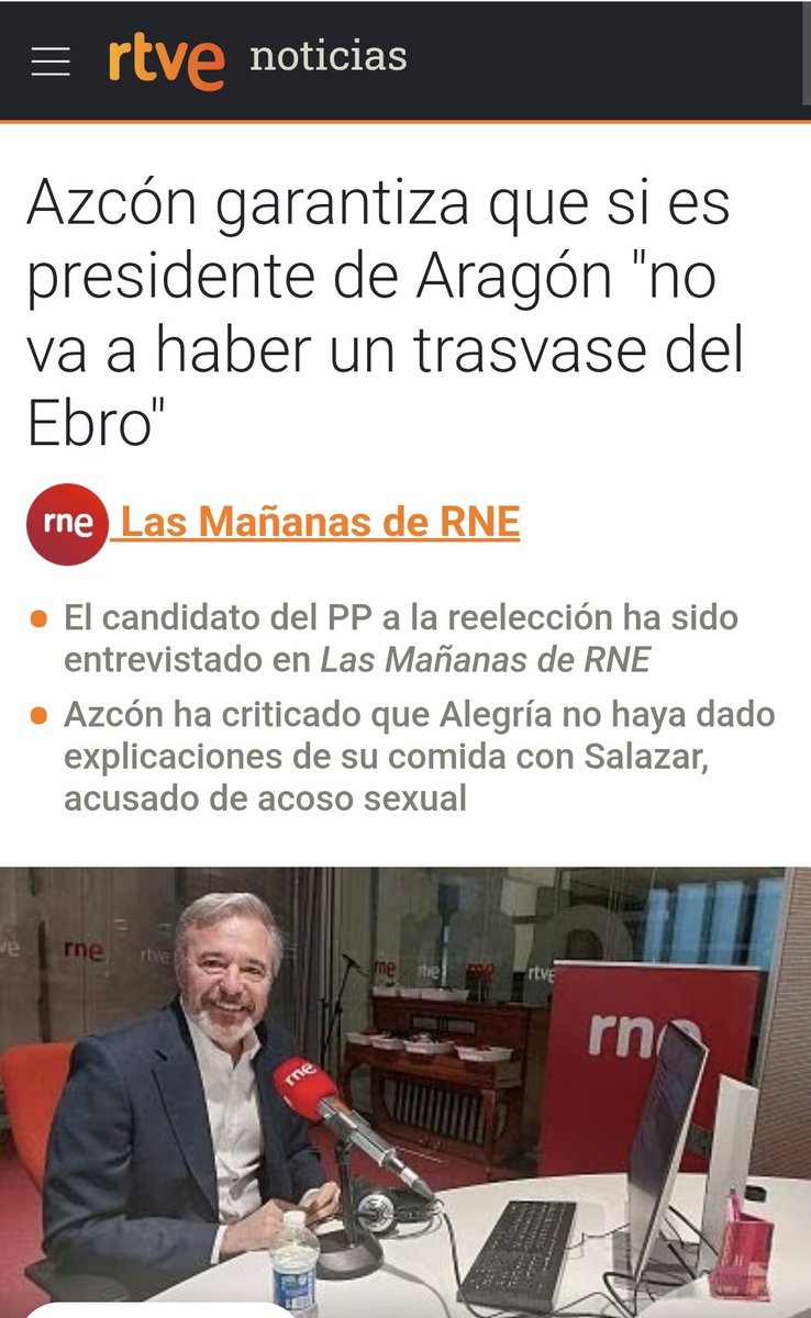 <a href="/MarcosOrtuno/">Marcos Ortuño Soto</a> <a href="/SER_Murcia/">SER Murcia</a> <a href="/LopezMirasF/">Fernando López Miras</a> <a href="/jecamol/">Jesús Cano Molina</a> <a href="/PacoAbrilR/">Paco Abril</a> <a href="/bernabepaco/">Francisco Bernabé</a> <a href="/Landaburu_Anto/">Antonio Landáburu</a> <a href="/ParraServet/">Ramón Sánchez-Parra Servet</a> <a href="/jjalmela/">Juanjo Almela</a> <a href="/ngonzalvezg/">Nicolás Gonzálvez</a> <a href="/regiondemurcia/">Gobierno de la Región de Murcia</a> <a href="/contxaruiz/">Conchita Ruiz Caballero</a> Gracias <a href="/Jorge_Azcon/">Jorge Azcón</a> del <a href="/pparagon/">PP de Aragón</a>.
El <a href="/ppopular/">Partido Popular</a> y <a href="/vox_es/">VOX 🇪🇸</a> que les apoya, aunque sea de forma encubierta, se burlan de los agricultores.
Los utilizan para engañar a los ciudadanos.
La derecha sobre los trasvases:
"No habrá trasvases"
<a href="/scrats_regantes/">S.C.R.A.T.S</a> <a href="/Proexport_Spain/">Proexport</a> 
<a href="/La_COAG/">COAG</a>